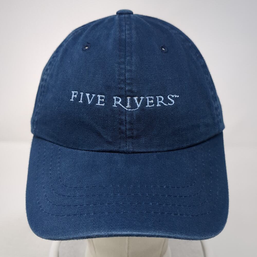 Five Rivers Slideback Hat Blue One Size Embroidered Magic Headwear - Picture 2 of 10